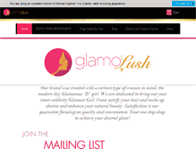 Tablet Screenshot of glamolush.com